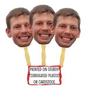 Head Cutout on a Stick Graduation Face on A Stick Big Head Cutouts Graduation decoration Custom Printed Graduation heads