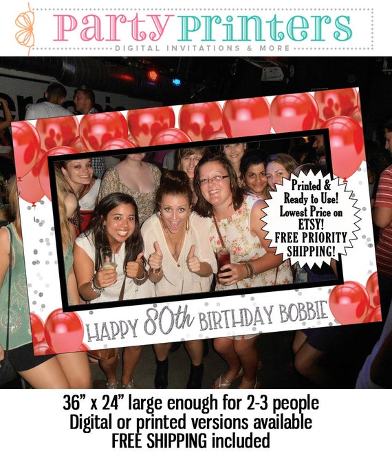 Photo Booth Props Birthday Birthday Photo Booth Frame Photo Etsy