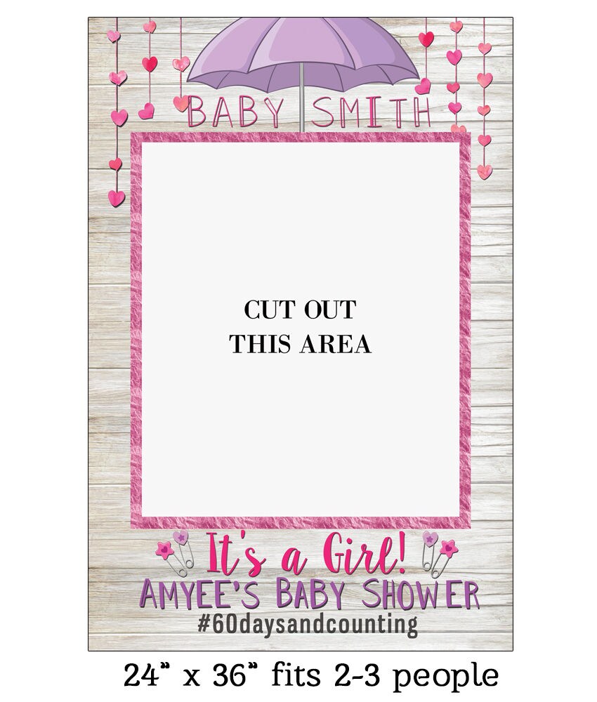 Baby Shower Photo Booth Frame Baby Shower Photo Booth Props Etsy