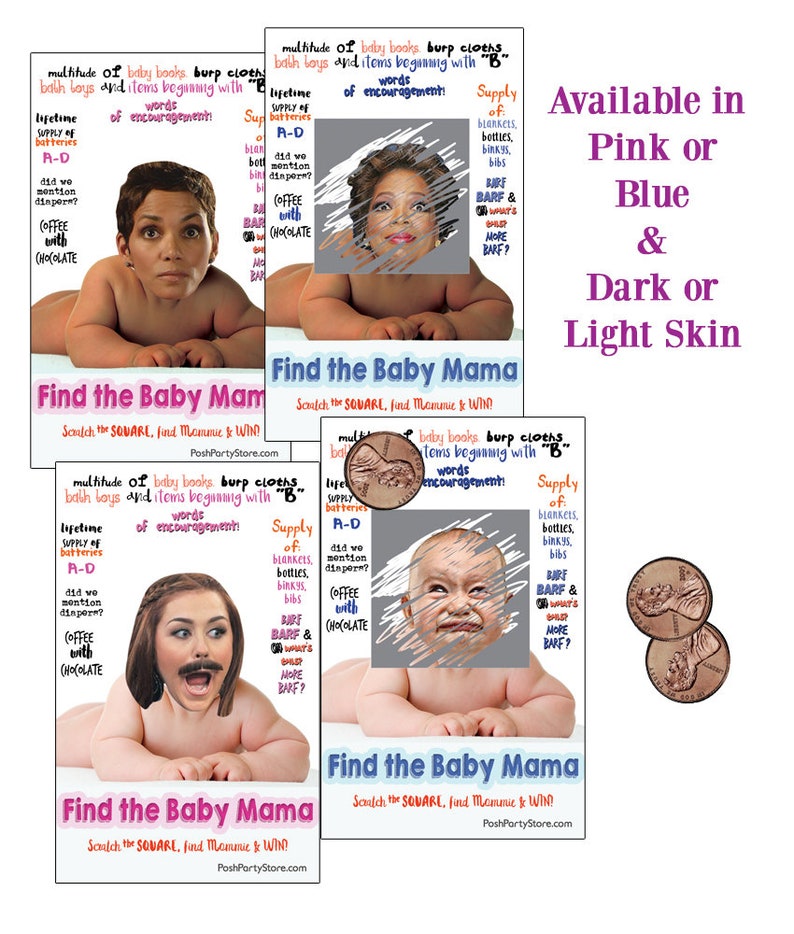 Baby Momma Fun Baby Shower Game, Baby Shower Game girl, shower games girl, baby girl shower games, girl shower games, baby shower game image 2