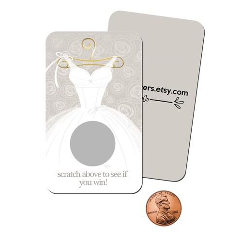 Bridal Shower Scratch off Game Cards 10ct Shower Favor Etsy