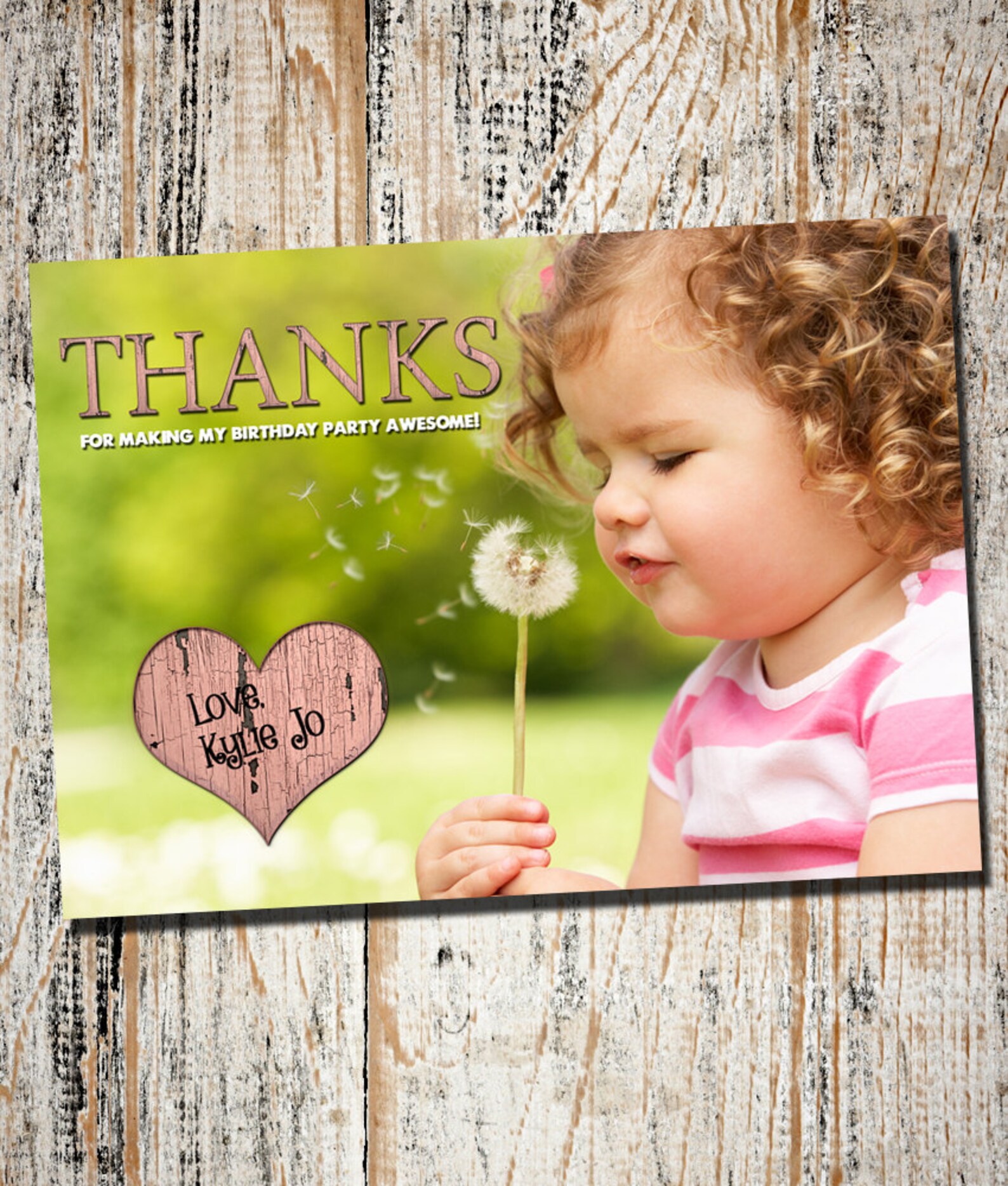 Erster GeburtstagDankeschönKarte benutzerdefinierte Etsy