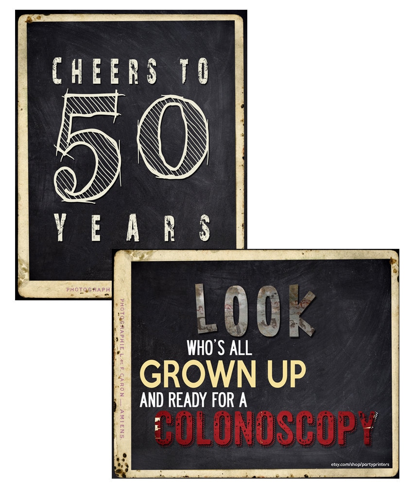 Free Printable 50th Birthday Signs Free Printable 50th Birthday Signs