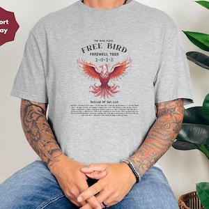 Personalized Retirement Farewell Tour T-Shirt, Premium Music-themed Retirement Gift, Music Fan Gift, Custom Shirt for Retiree, Funny Tee