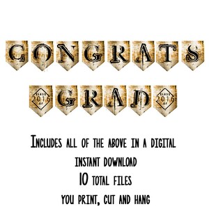 Graduation Party Decorations, Graduation Banner, Graduation Decorations, Graduation Decor,  Digital