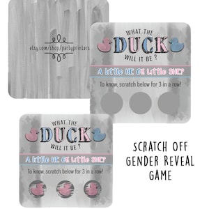 gender reveal scratch off card, gender reveal party, gender reveal invitation, gender reveal ideas, gender reveal games