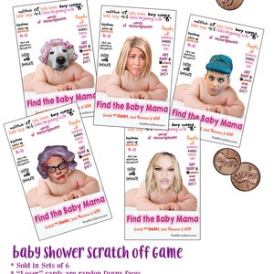 Baby Momma Fun Baby Shower Game, Baby Shower Game girl, shower games girl, baby girl shower games, girl shower games, baby shower game image 9