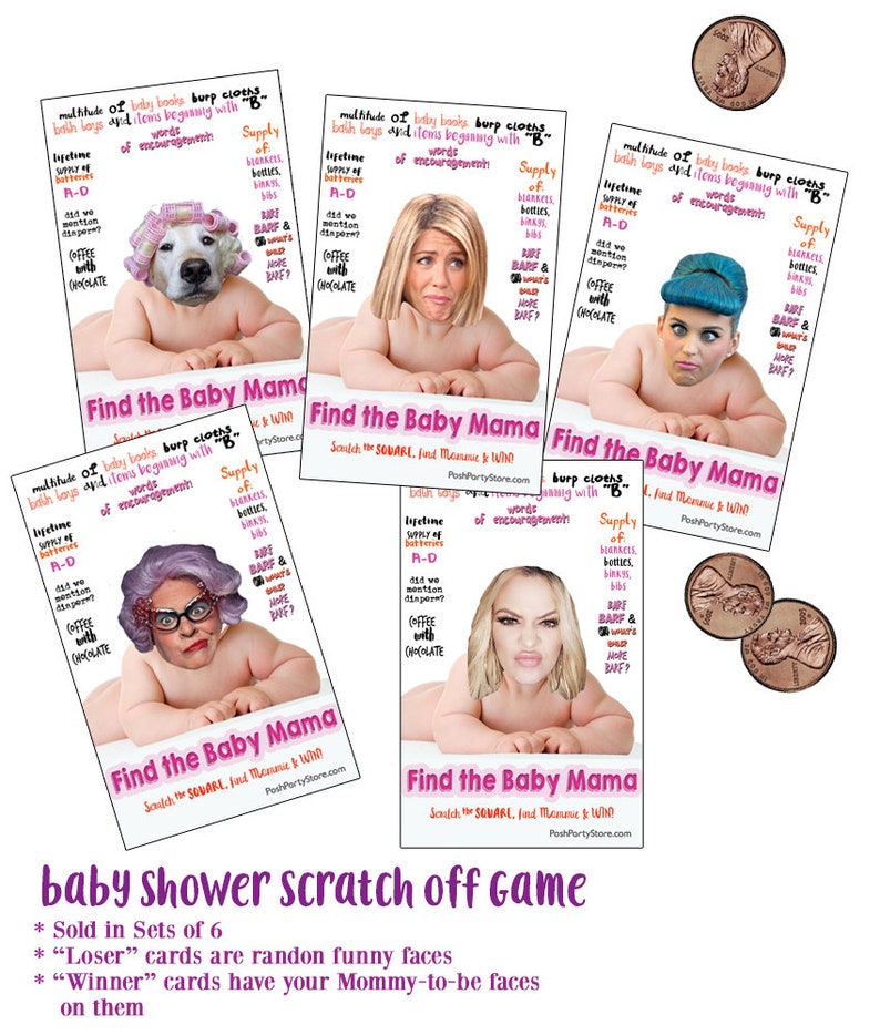 Baby Momma Fun Baby Shower Game, Baby Shower Game girl, shower games girl, baby girl shower games, girl shower games, baby shower game image 9