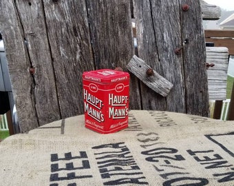 Hauptmann's Cigar Tin  Tobacco Advertisement