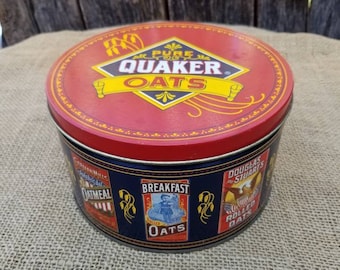 Quaker Oats Vintage Canister Tin 1983 Limited Edition