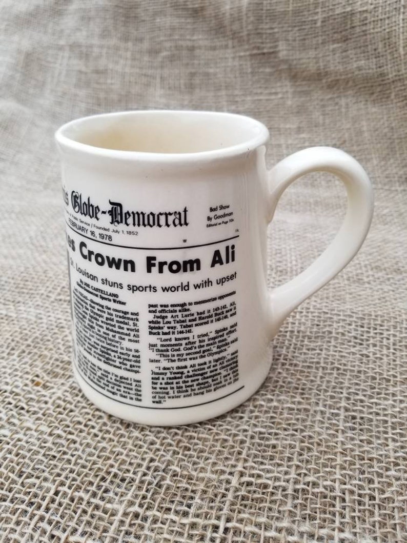 Spinks Takes Crown From Ali Mug Vintage Ali Collectable Boxing Father/'s Day Gift