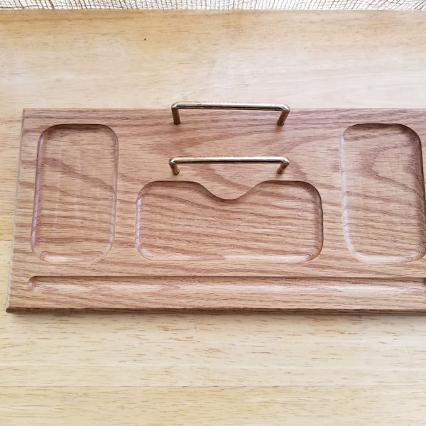 Men's Wood Dresser Valet ,Dresser Organizer Tray, Desk Organizer  Father's Day Gift