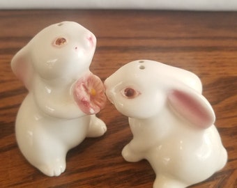 Rabbit Salt And Pepper Shakers Made In Brazil