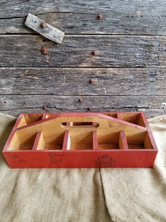 Wood Nail Caddie Tool Caddie Hardware Storage Etsy