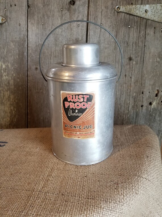 Faris Aluminum Picnic Jug Vintage Aluminum Water Jug Etsy Australia