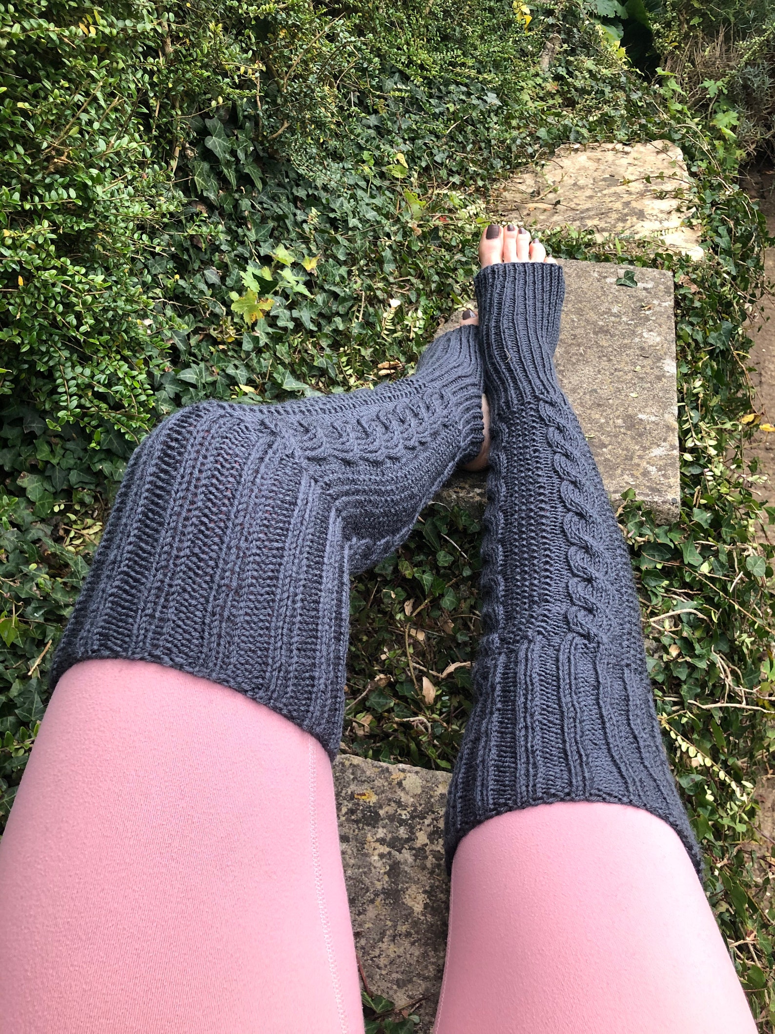 Yoga leg warmers. Yoga spats.Lambswool. One Size Etsy