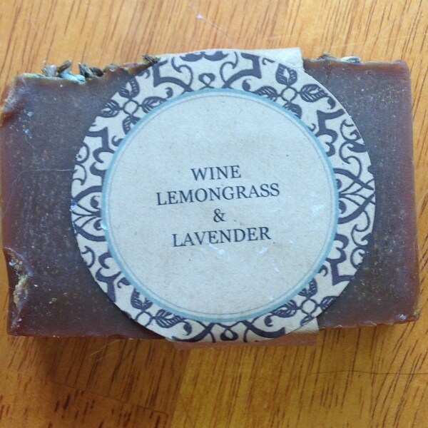 Citronnelle et lavande savon vin