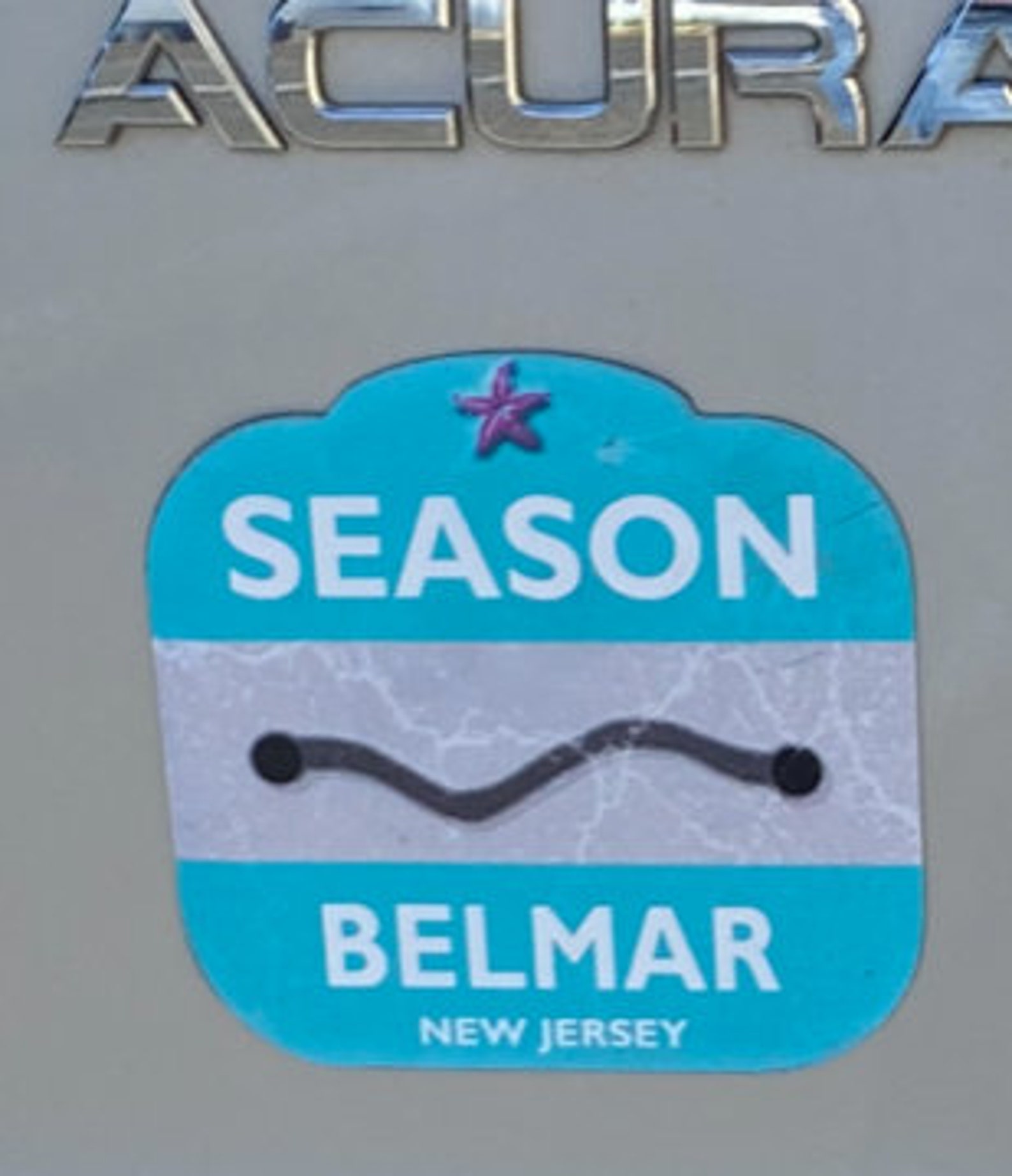Belmar Town BEACH BADGE Tag Auto/car Etsy