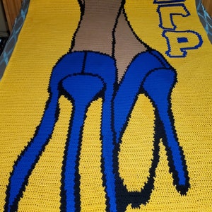 Sigma Gamma Rho Inspired Crochet Blanket