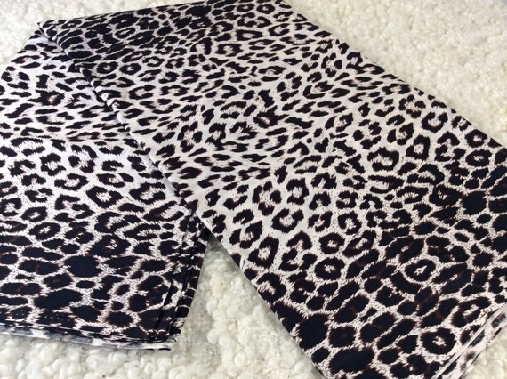 SNOW LEOPARD Print Fabric by the yard Africa Fabric Ankara | Etsy