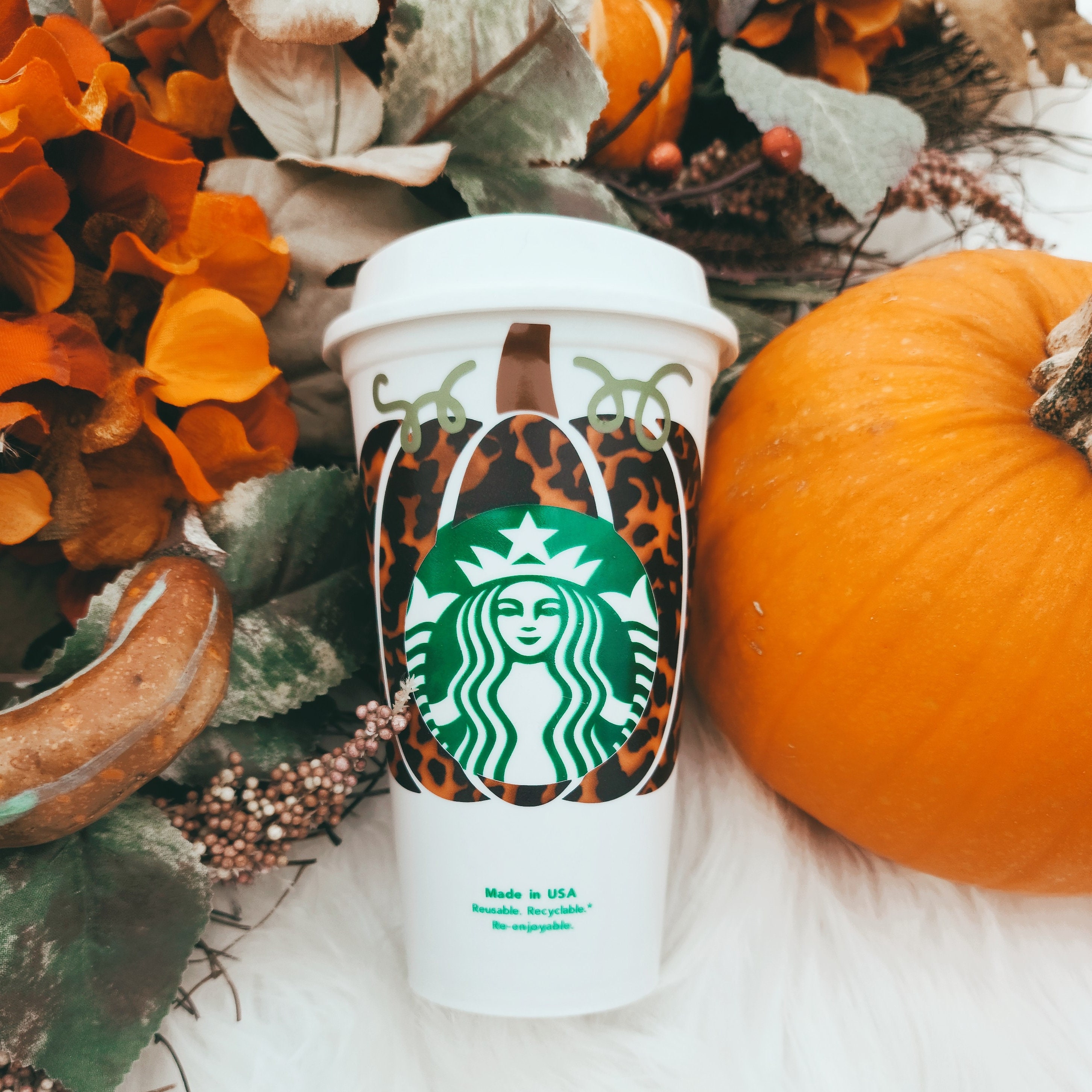 Pumpkin Starbucks Cup Etsy