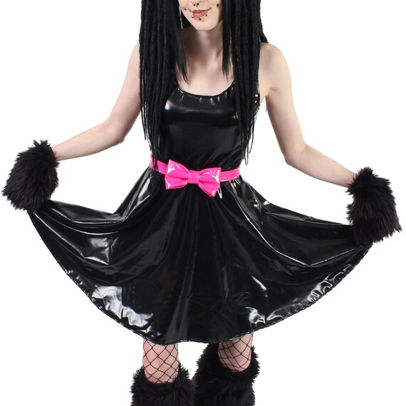 pvc skater dress
