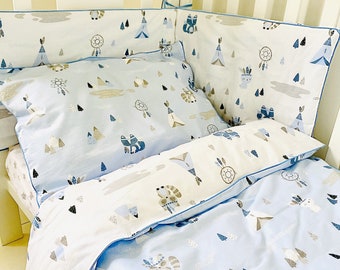 cot bed duvet set boy
