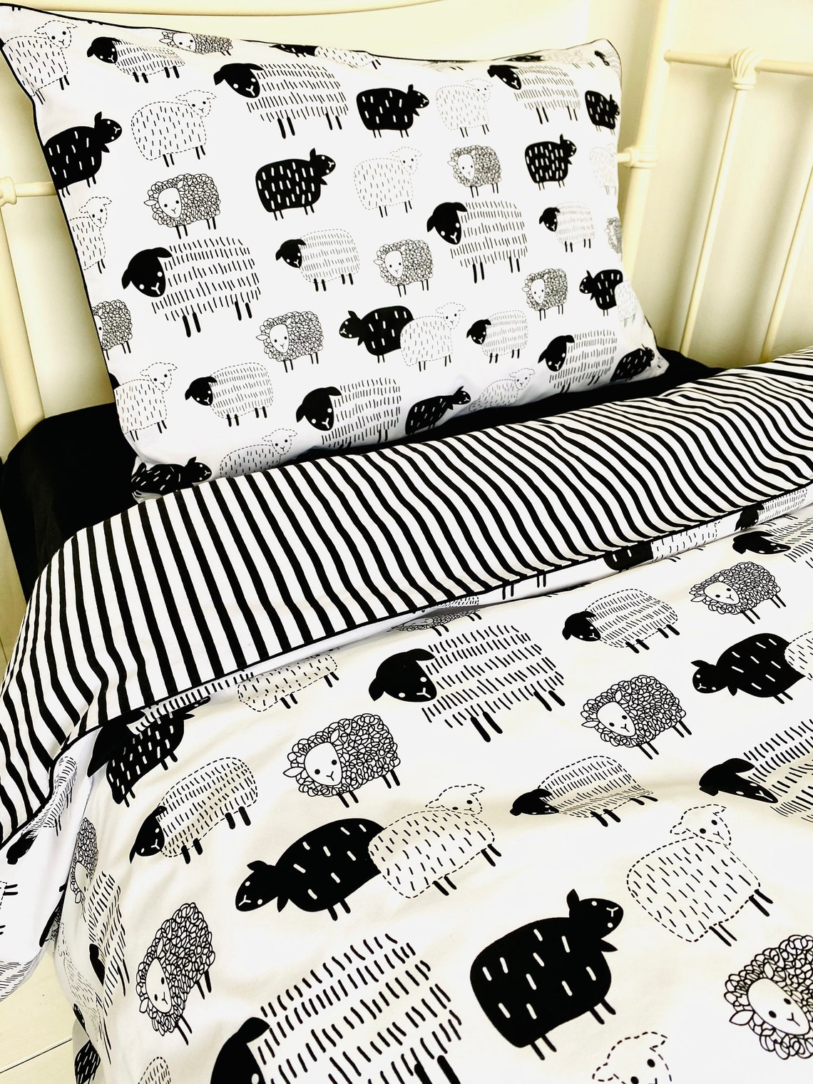 Counting sheep bedding single duvet cover 135 x 200 cm Etsy