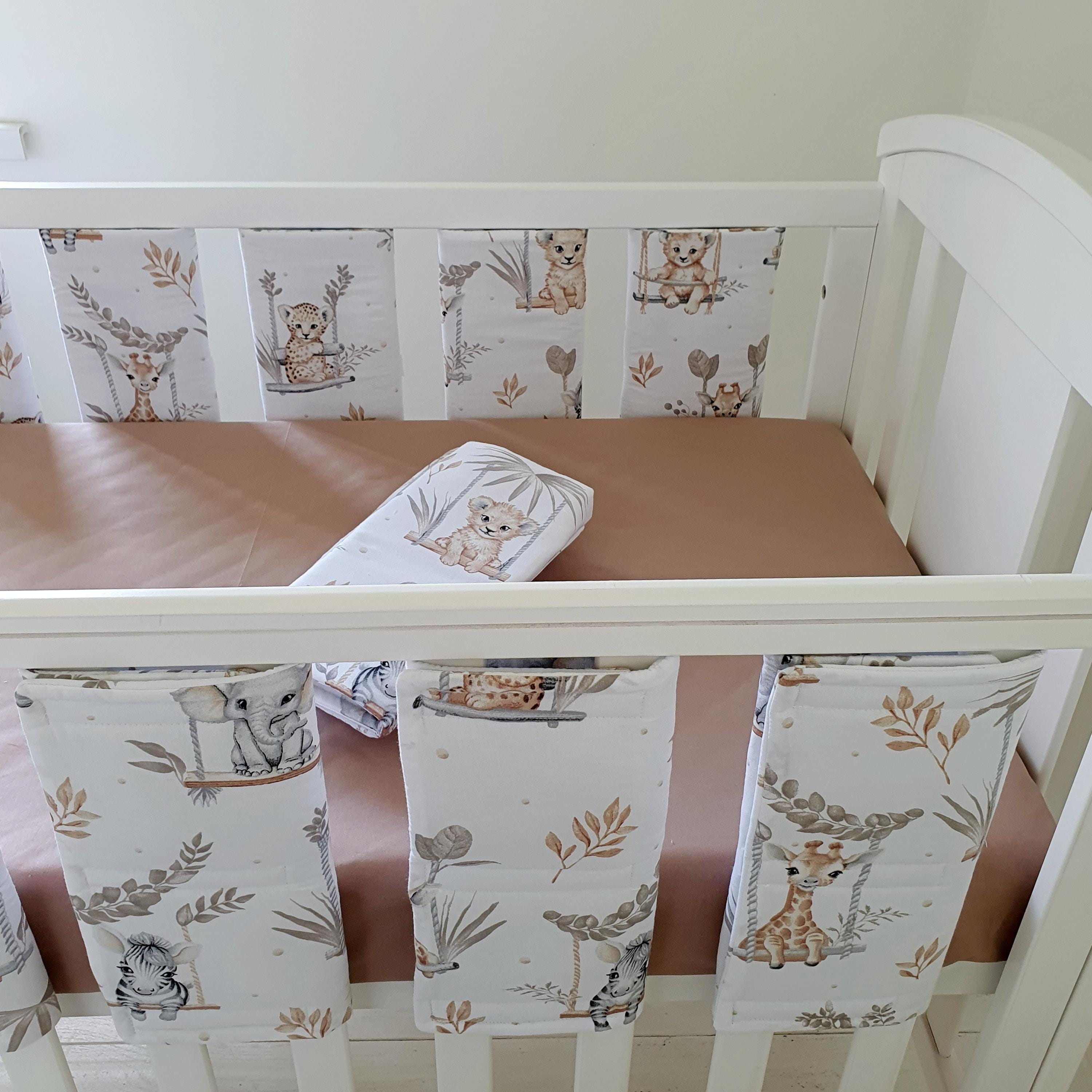 Jungle Cot Bumper Etsy UK