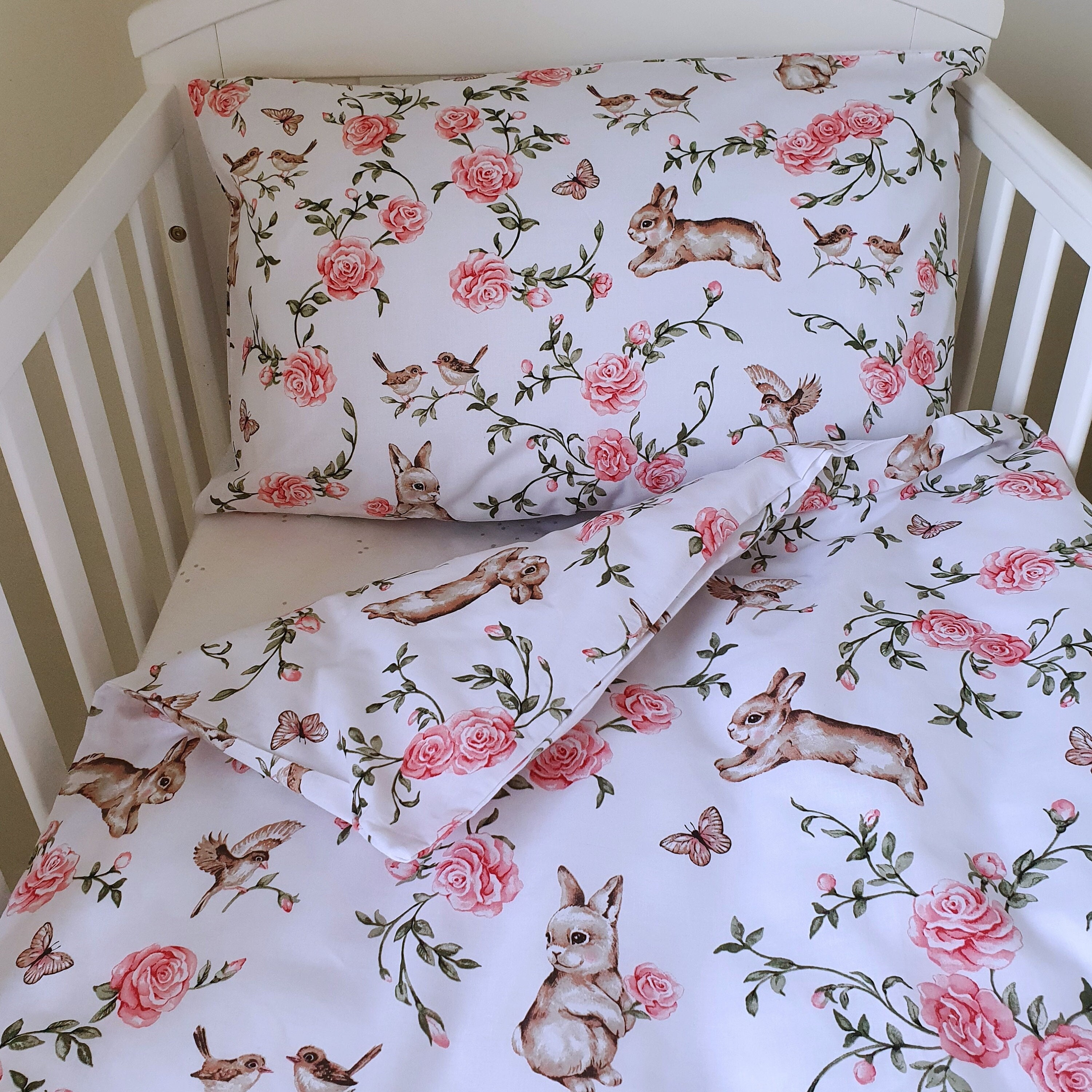 Dusky pink cot bedding new arrivals