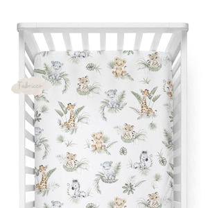 Jungle , Safari Duvet Cover Set, Baby Bedding, Toddler, Safari Animals Bedding, Children Room Decor, Pure Cotton image 4