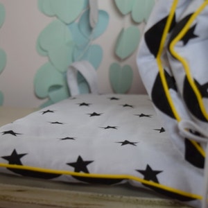 monochrome cot bed bedding