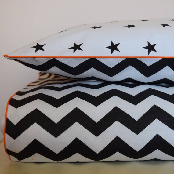 Monochrome Bedding 100 Cotton Single Bed Duvet Cover Set Monochrome Bedding 100 Cotton Single, Grey And White Zig Zag Single Bedding
