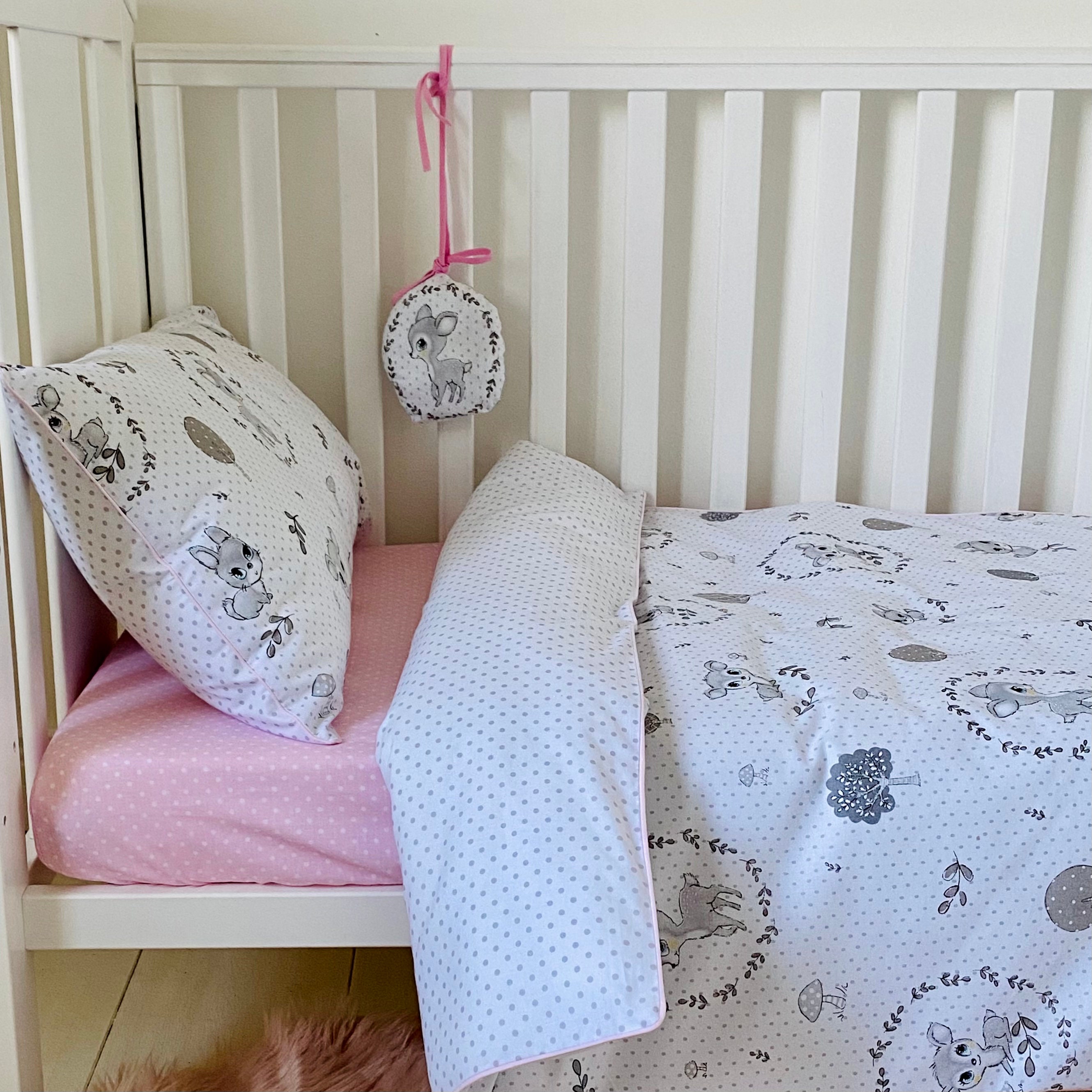 Ensemble de literie de lit bébé 100% coton. Mes amis de la | Etsy