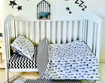 grey cot bedding sets uk