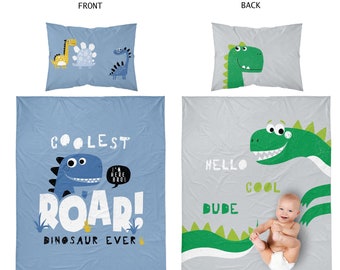 dinosaur cot bed bedding set