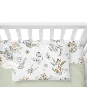 Jungle , Safari Duvet Cover Set, Baby Bedding, Toddler, Safari Animals Bedding, Children Room Decor, Pure Cotton Pillow case 40x60cm