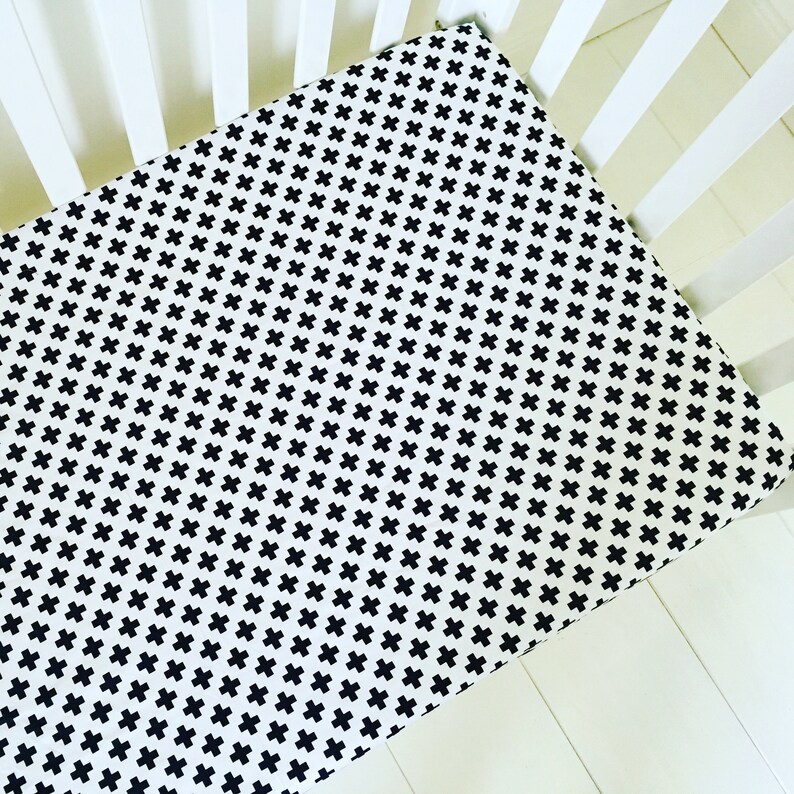 Monochrome Cot and Cotbedfittedsheet100cotton 60 X 120 Etsy UK