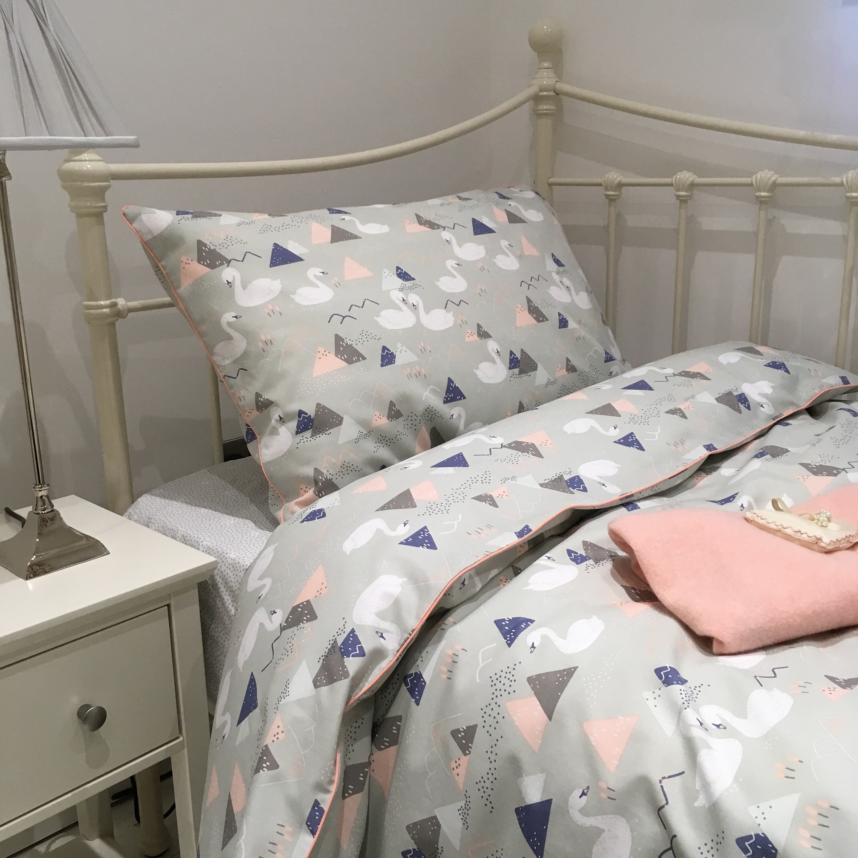 pastel cot bedding