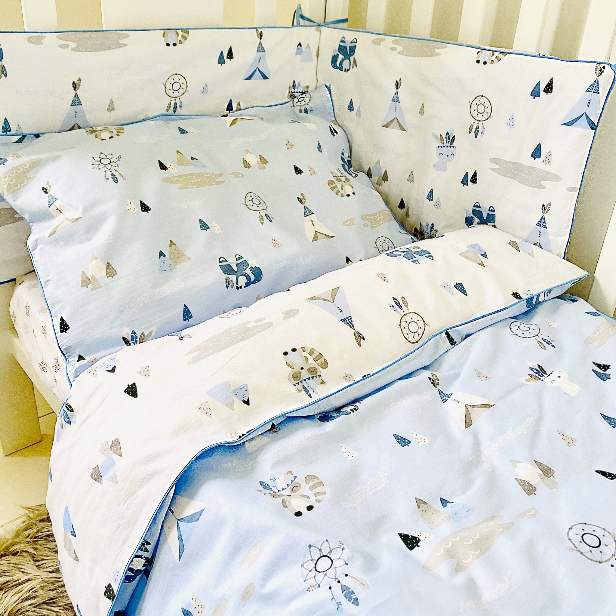 100% COTTON Children Cot Bed Duvet 