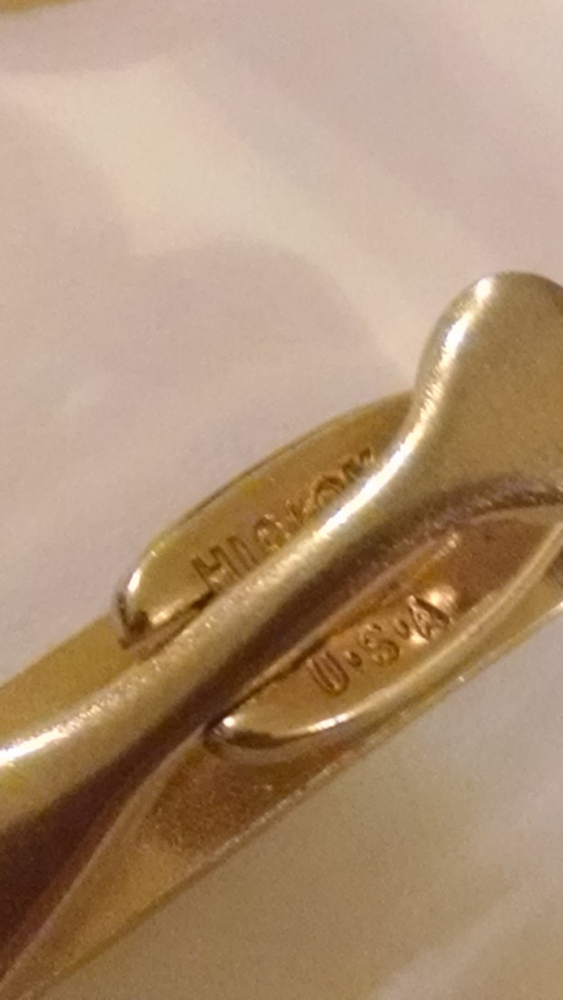 HICKOK Damascene Cuff Links /&Tie Clip,Gorgeous Mint Condition,Cuff LinkandTie Clips,Accessories,Men/'s Jewelry,Suit and Tie Accessories,Him