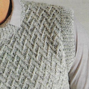 Men's & Women's Slipover Vest knitting pattern DK 8 ply yarn or wool 34-42 inch 86-107 cm chest PDF Instant Digital Download Post Free image 2