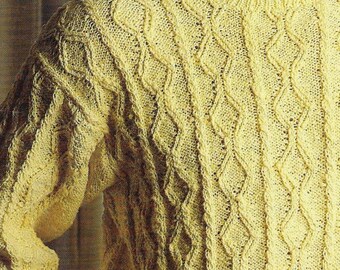 Diamond Stitch Sweater Knitting Pattern 
