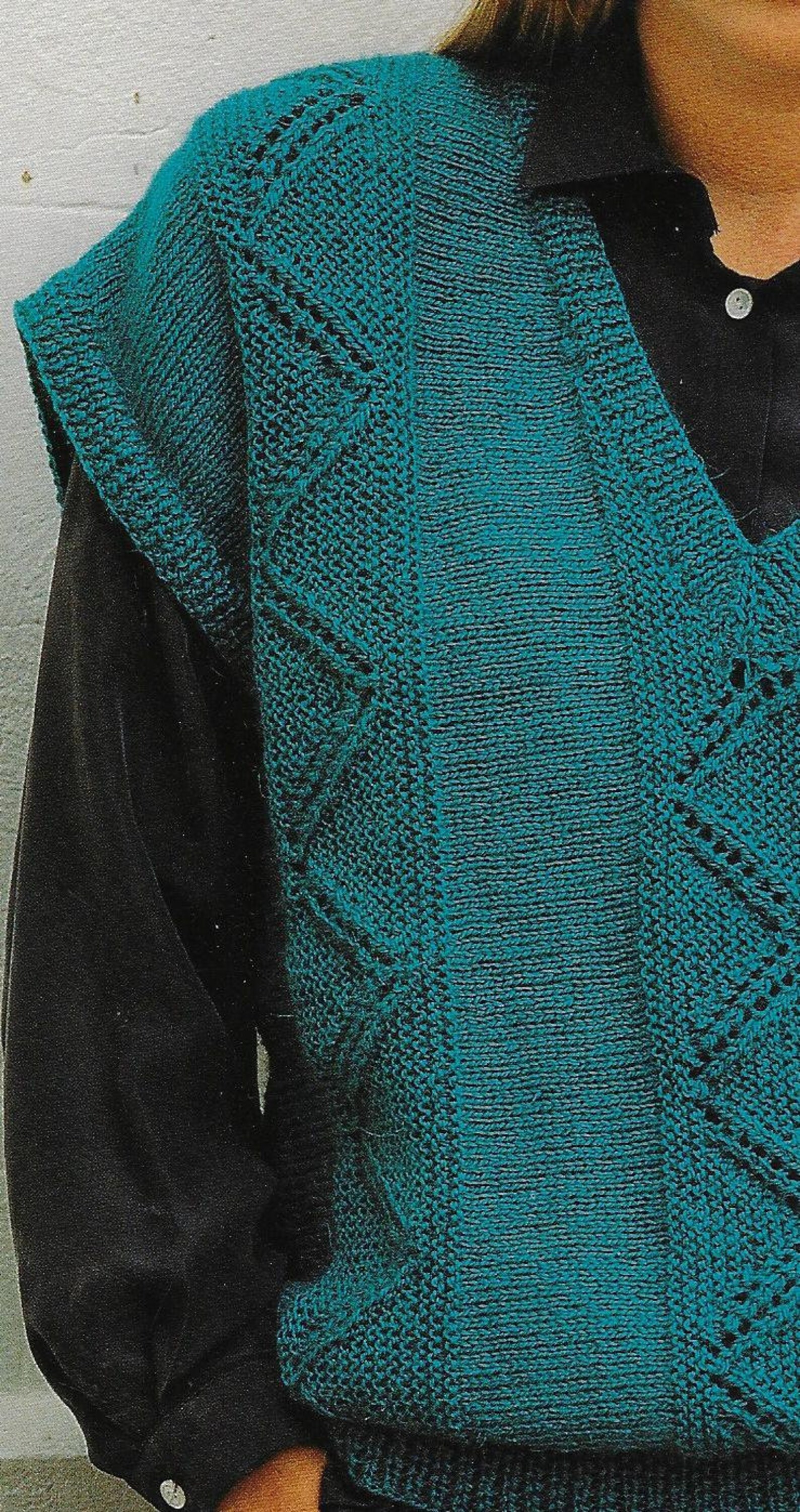chunky slipover knitting pattern