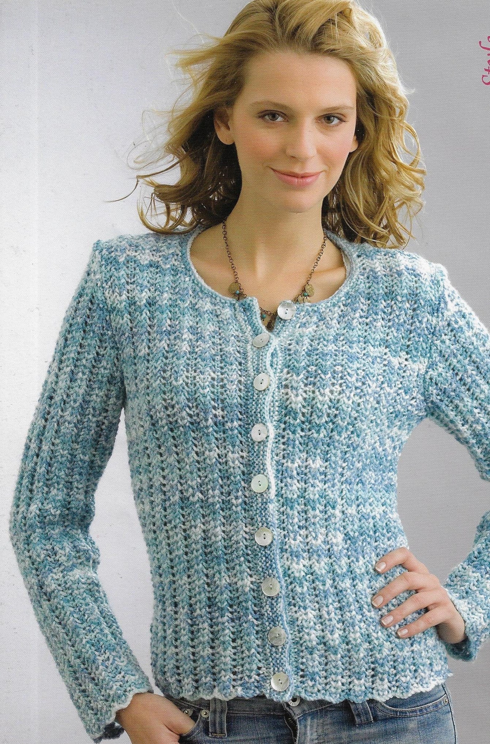 Women & Girls' Lace Cardigan Knitting Pattern DK 8 Ply Etsy