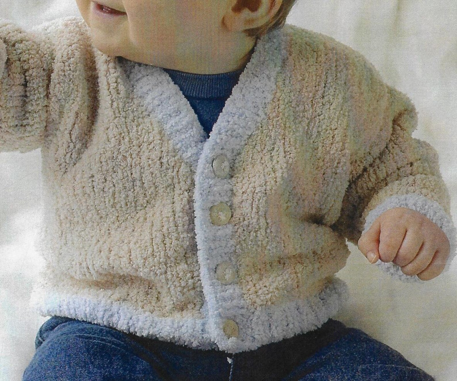 Baby Cardigan knitting pattern Darling DK 8 ply yarn or wool Etsy
