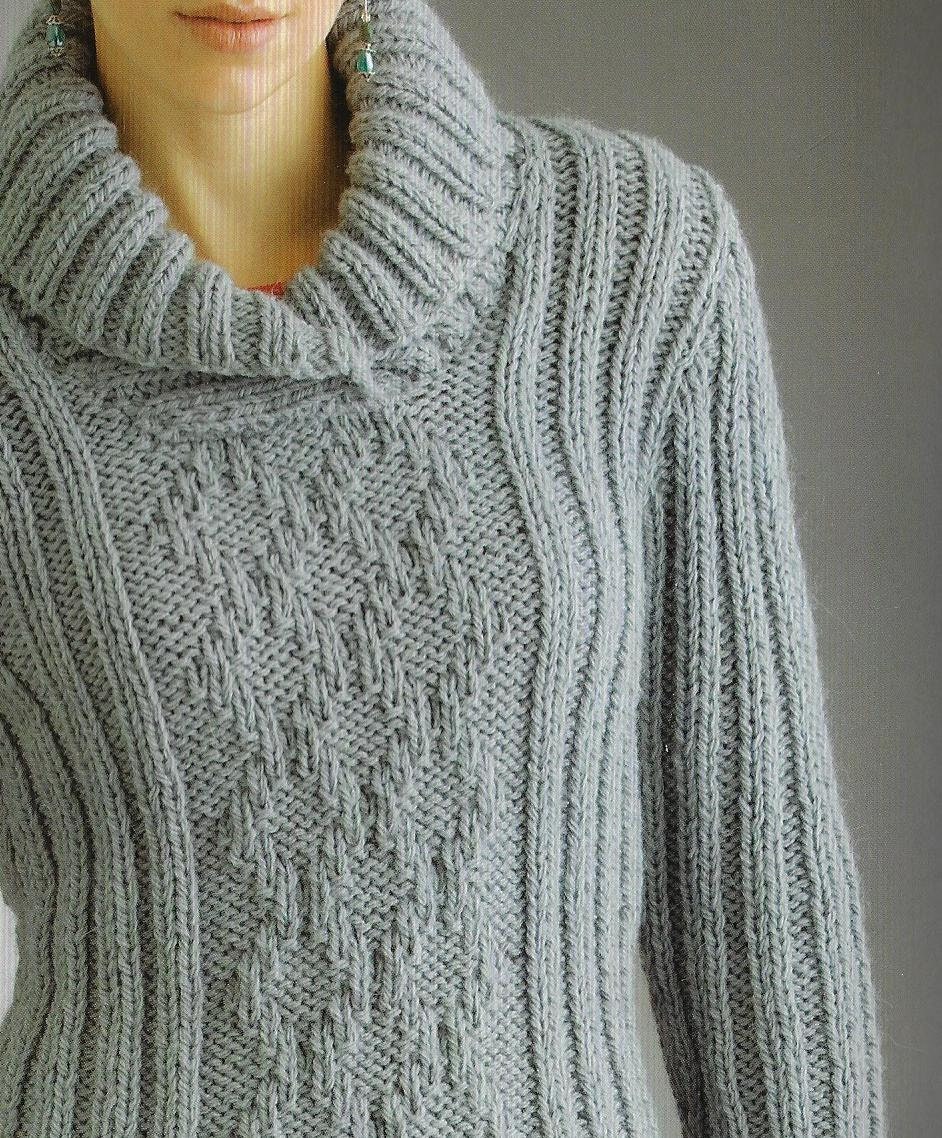 Women & Girls Shawl Collar Sweater Knitting Pattern 14 Ply - Etsy UK