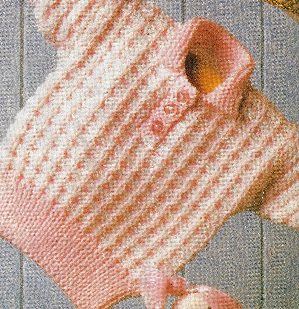 Baby & Toddler Textured Sweater knitting pattern DK 8 ply yarn | Etsy