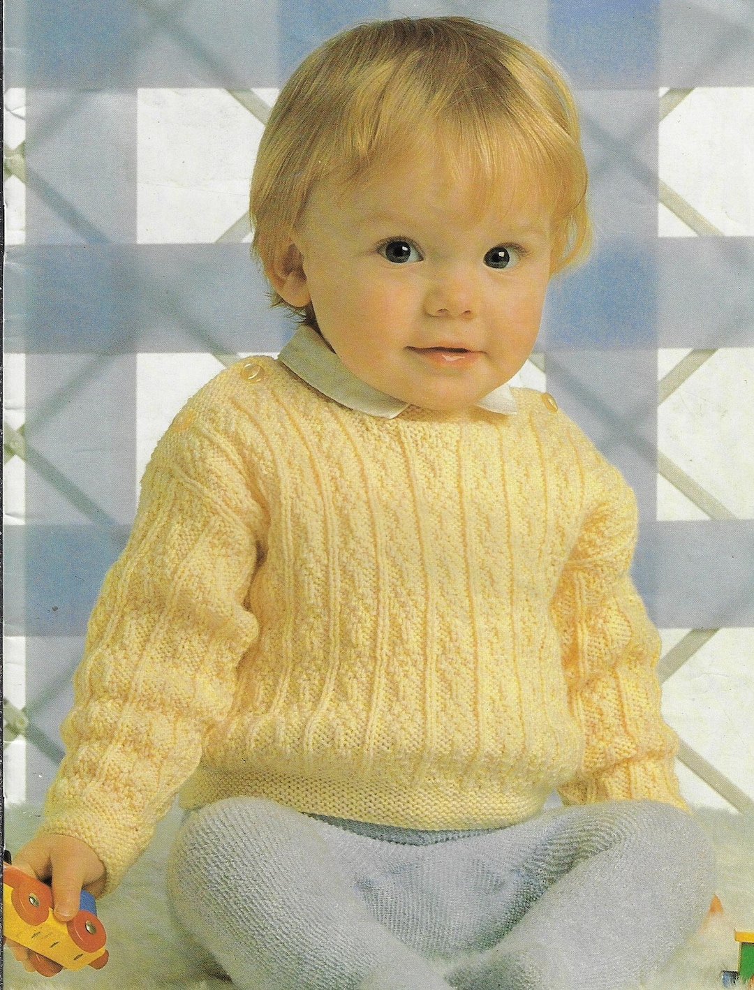 Baby & Child's Sweater Knitting Pattern 4 Ply Yarn or Wool Etsy Australia