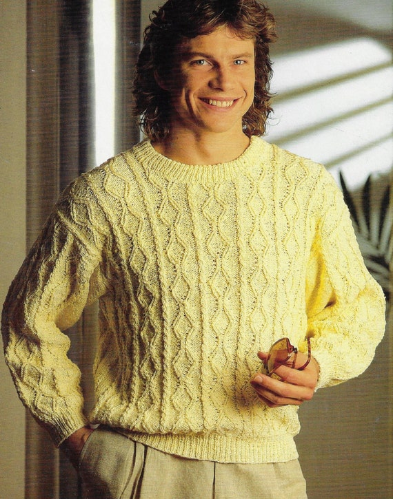 Diamond Stitch Sweater Knitting Pattern 